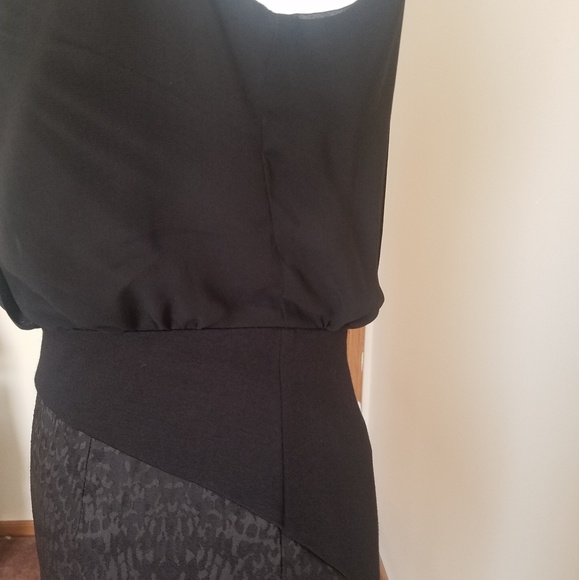 BEBE Sleeveless Jacquard LBD - Picture 4 of 7